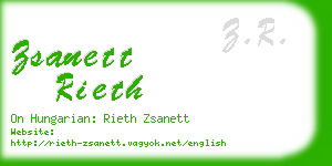 zsanett rieth business card